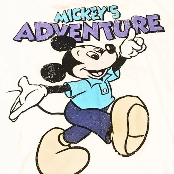 Mickey Mouse Shirt Women Size 10/12 VGC - Picture 2 of 4